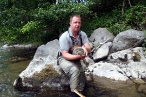 Olivier et sa Fario de 54 cm
